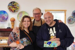 Larry & Beginning Fused Glass Students