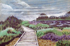 Gray Sky Over Boardwalk, Elfin Forest