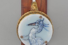 Blue Heron Tea Kettle Lamp