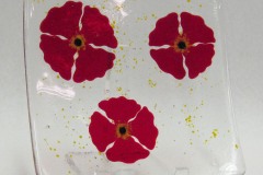 Red CA Poppy Plate