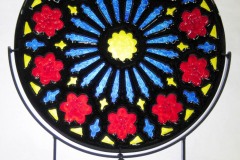Large Red & Blue Rose Window