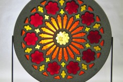 Orange & Red Rose Window