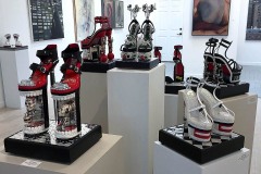 A well-heeled exhibit at 10 West Gallery. A well-heeled exhibit at 10 West Gallery.